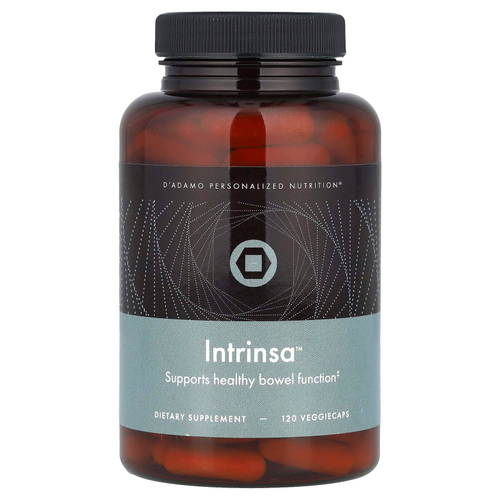 D'adamo, Intrinsa™, добавка для поддержки пищеварения, 120 растительных капсул