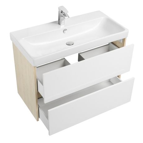 Комплект Aquaton Сканди 90 (тумба с раковиной Адриана )