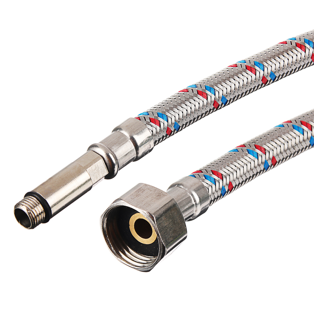 Гибкая подводка для смесителей VALFEX нерж.сталь М10*18-1/2" 30 см (100)