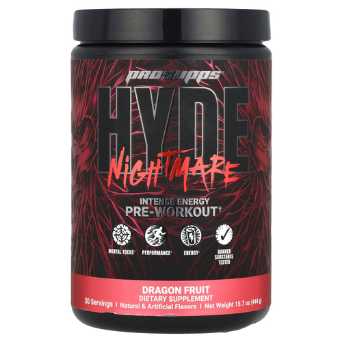 ProSupps, HYDE® Nightmare, интенсивная энергия перед тренировкой, плод дракона, 444 г (15,7 унции)