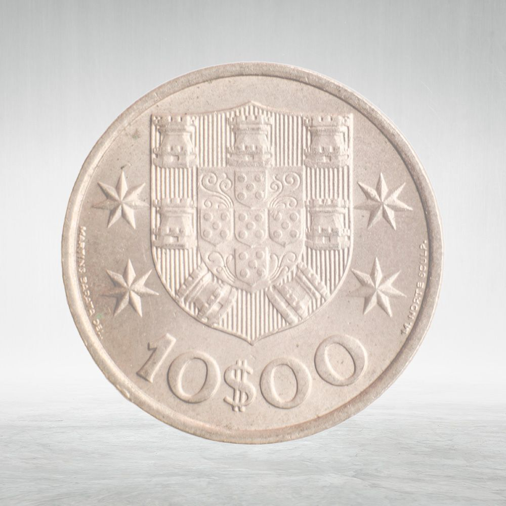 Portugal, 10 Escudos, 1974, VF
