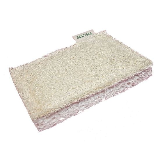 Губка кухонная из целлюлозы и люфы