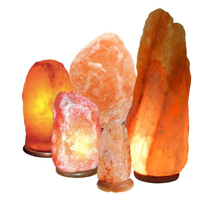 Соляная лампа из цельного куска розовой гималайской соли, 8-9 кг 2000000205465