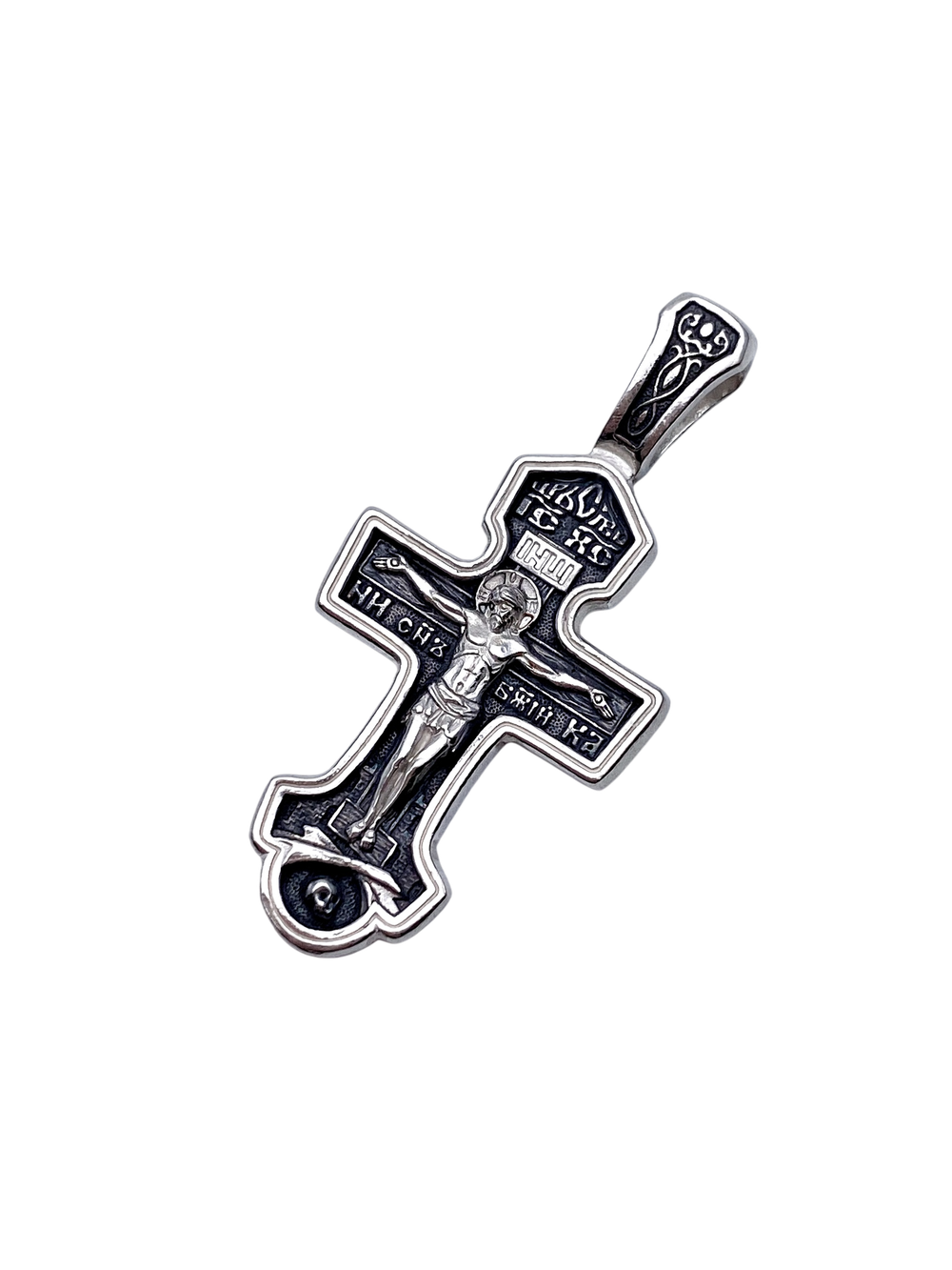 Крест из серебра/Чернение