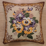 Декоративный гобеленовый чехол для интерьерной подушки Виолы 38*38