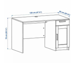 Письменный стол Ikea Brimnes, 120х65 см, белый