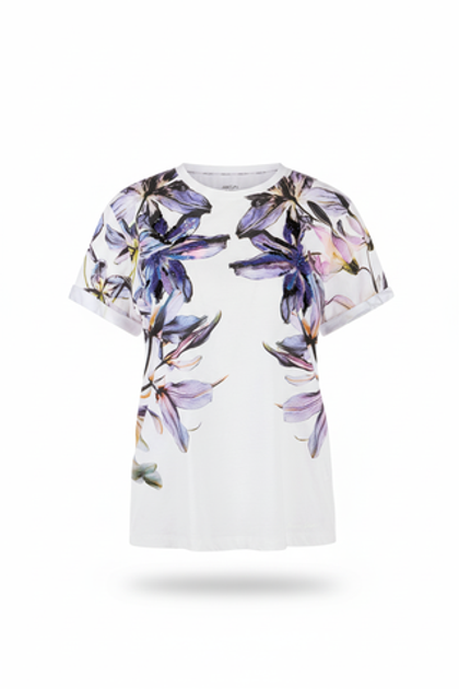 Marc Cain Футболка из хлопка с принтом