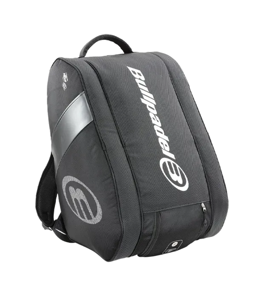 Сумка для падел Bullpadel Neuron Black 2025 Fede Chingotto, термокарманы и вентиляция