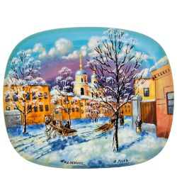 Народные промыслы ШК-80/ 4-A Шкатулка «Старая Москва зимой»