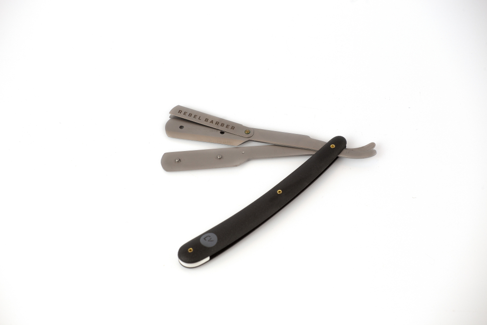 Бритва шавет со сменными лезвиями Rebel Barber Professional Shavette Matt