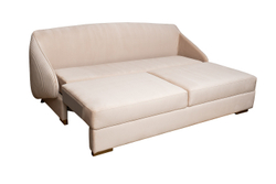 Диван трехместный Garda Decor Palazzo бежевый велюр механизм пума