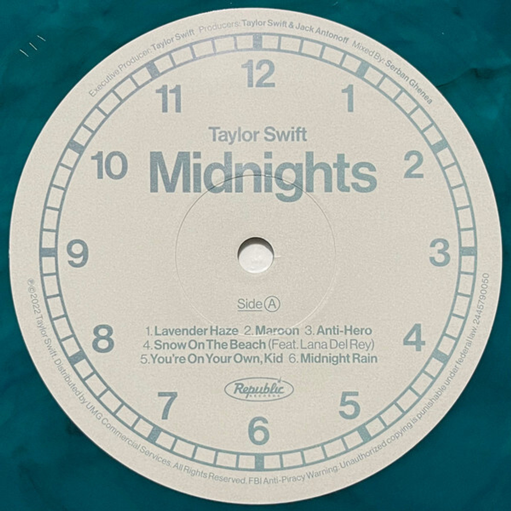 Taylor Swift / Midnights (Jade Green Edition)(Coloured Vinyl)(LP)