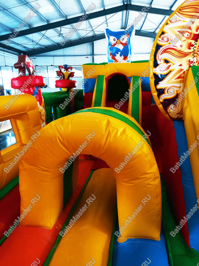 Надувной батут "В гостях у совы", 7*5*3 м