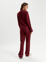 Пижама женская Ihomewear English Bordo