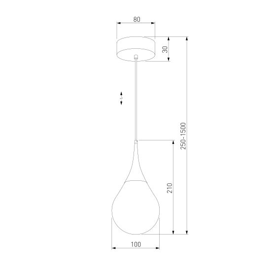 50256/1 LED/ подвесной светильник/ дымчатый