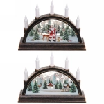 Сувенир с подсветкой «Сказочные гости со свечами» 15,5*4*9,5 см