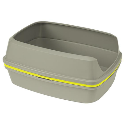 Туалет модерна 50см открытый с высоким бортом серый 50,2*38,4*16,1см /aa50-0330/