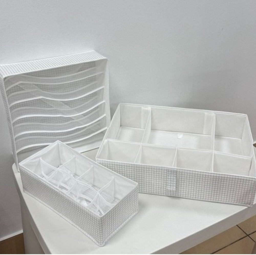 Набор органайзеров №2, 3 шт, белый