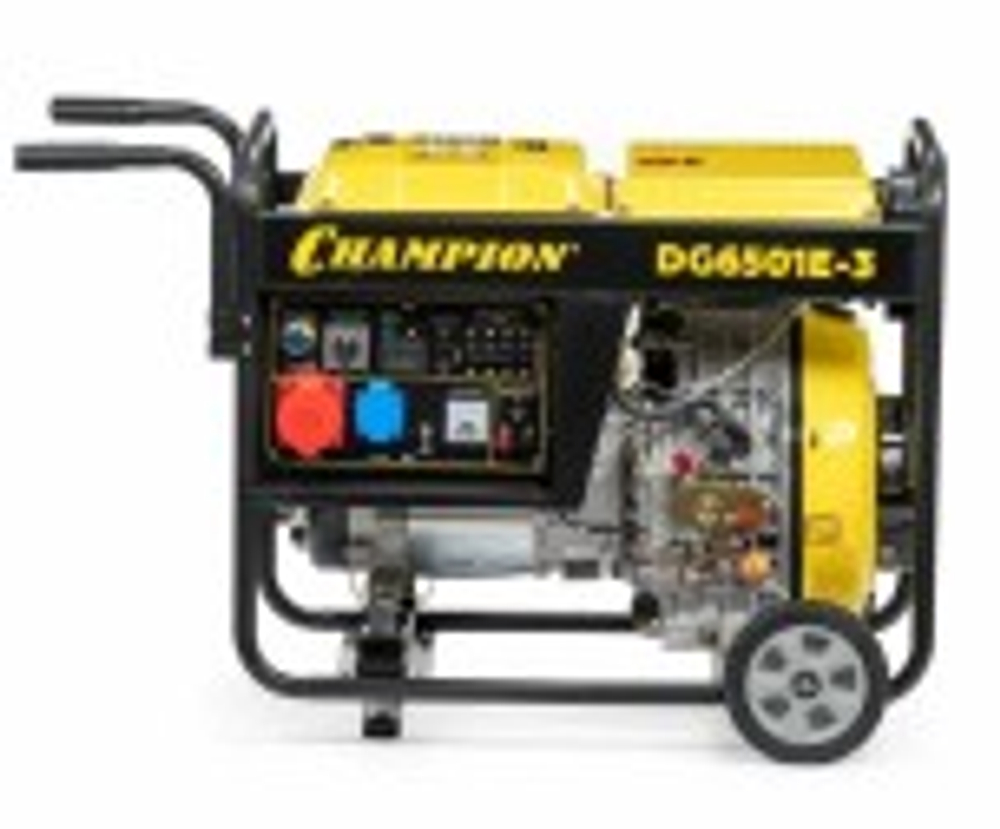 Электростанция дизельная с воздушным охлаждением CHAMPION DG6501E-3
