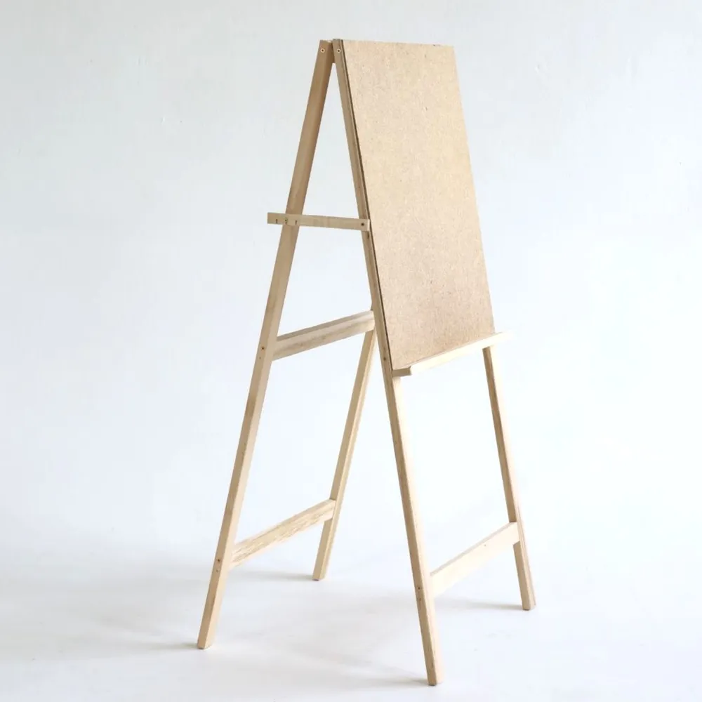 Мольберт односторонний напольный деревянный Хлопушка классическая, рабочая поверхность 600x580 мм