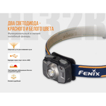 Налобный фонарь Fenix HL32R до 600 люмен до 200 часов Встроенный аккумулятор 9 режимов Cree XP-G3 white LED + Nichia red light