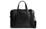 CALVIN KLEIN Recycled Polyester Water Based PU Polyurethane Portable Briefcase Laptop Bag Men"s Black