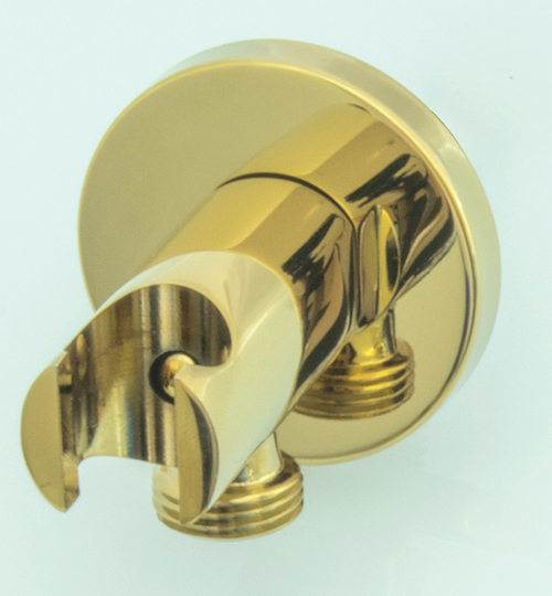 Выход/держ/клапан (круглый, ЗОЛОТО) GANZER  (50/1шт)