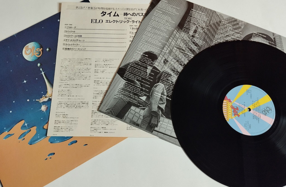 Винтажная виниловая пластинка LP ELO Electric Light Orchestra Time (Japan 1981) (No Obi) NM