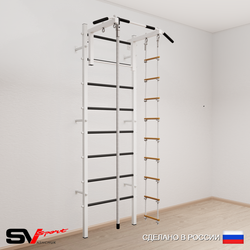 Шведская стенка Sv Sport 514 (Турник стандарт/Канат/Лестница)