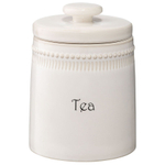 Банка для чая белого цвета из коллекции kitchen spirit, 820 мл