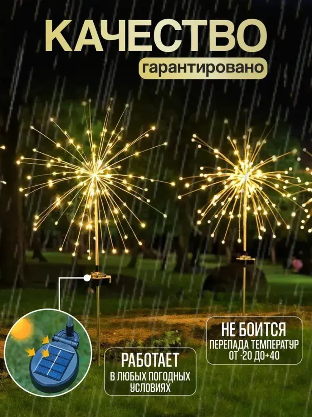 Светильник садовый на солнечной батарее/фонарь для сада дачи и огорода/светильник для дома