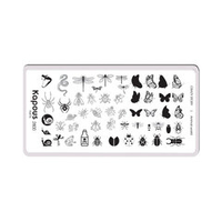 2 Kapous Professional Nails Пластина для стемпинга, Animal world ,