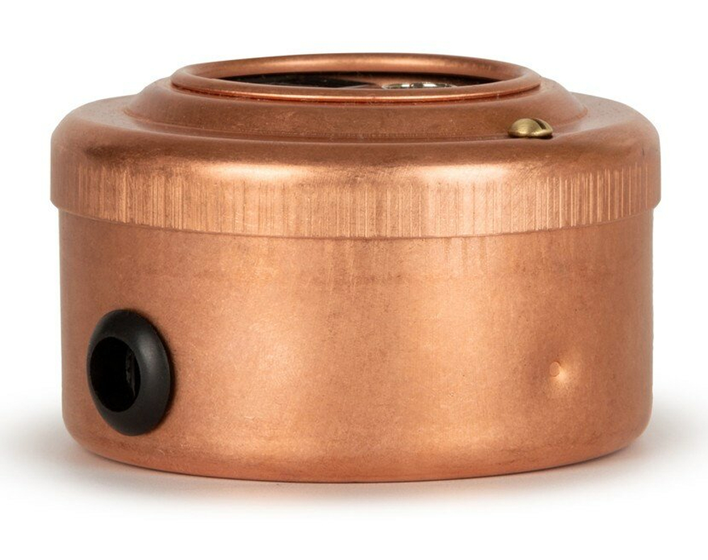 Розетка информационная RJ45+TV (CAT.5E), черная, Натуральная Медь VINTAGE-BRASS 40405-7