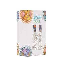 Носки QAZAQ SOUL мужские (2 пары) Юрта синяя