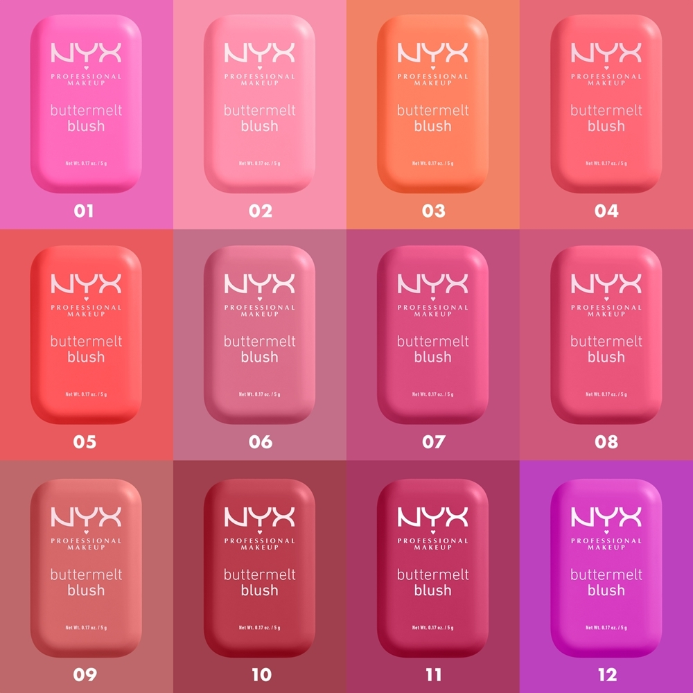 NYX Professional Makeup Buttermelt Blush - пудрово-розовый, 5 g