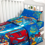 Детское постельное белье в кроватку бязь Ралли 130 АРТПОСТЕЛЬка