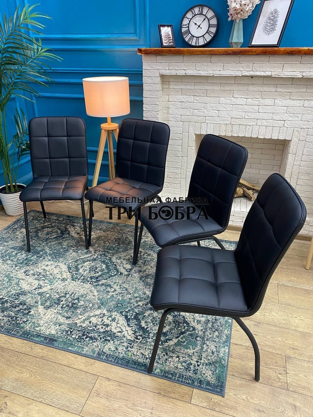 Стул «ЛОРД» черный экокожа