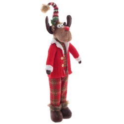 GAEM Игрушка набивная "Олень" (телескоп ноги), L29 W17 H98/48 см, 2в.