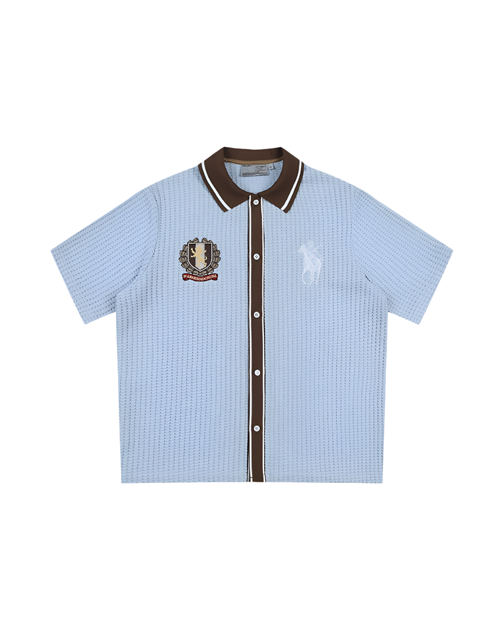 Рубашка HARSHandCRUEL Waffle Textured Polo Shirt
