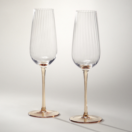 НАБОР БОКАЛОВ ДЛЯ ШАМПАНСКОГО ИЗ 2-Х ШТУК "J'ADORE" 250 МЛ