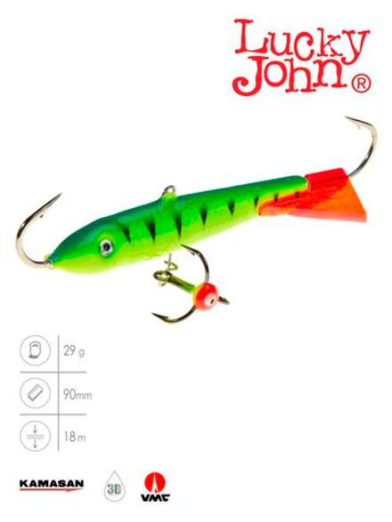 Балансир LUCKY JOHN Classic №9 (+тройник), цвет 36RT, арт. 81901-36RT