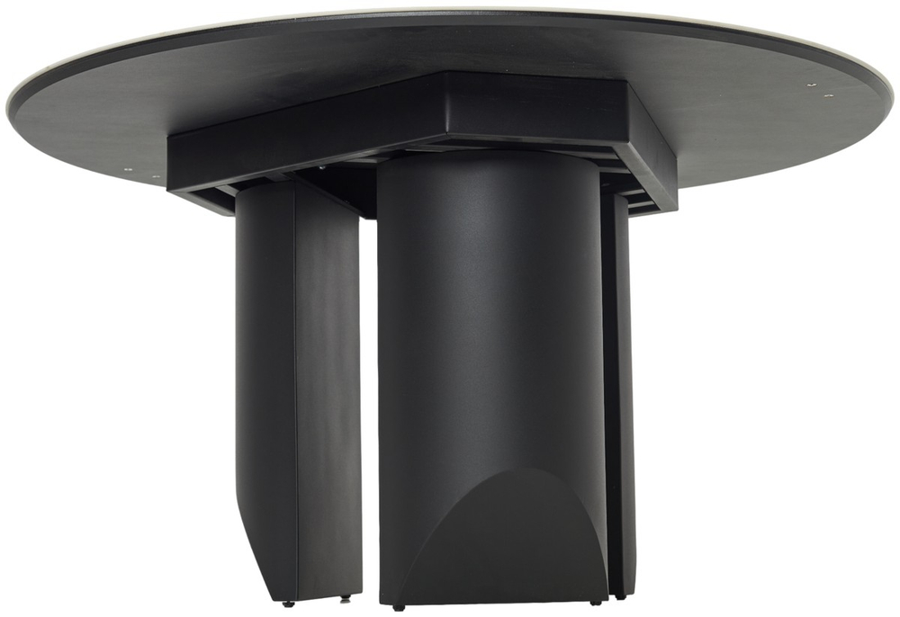 Стол М-City DISAUR Колизей D137 Арктика (Arctic Ocean), керамика, Черный