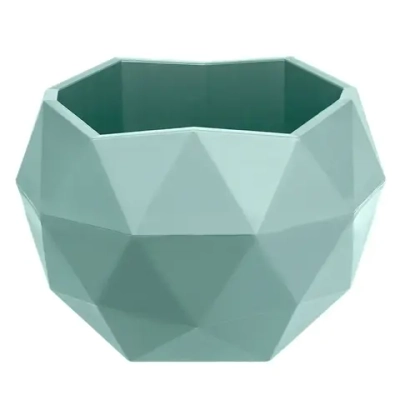 Кашпо для цветов пластиковое 2,5л d-21,8см «Топаз» Нефрит