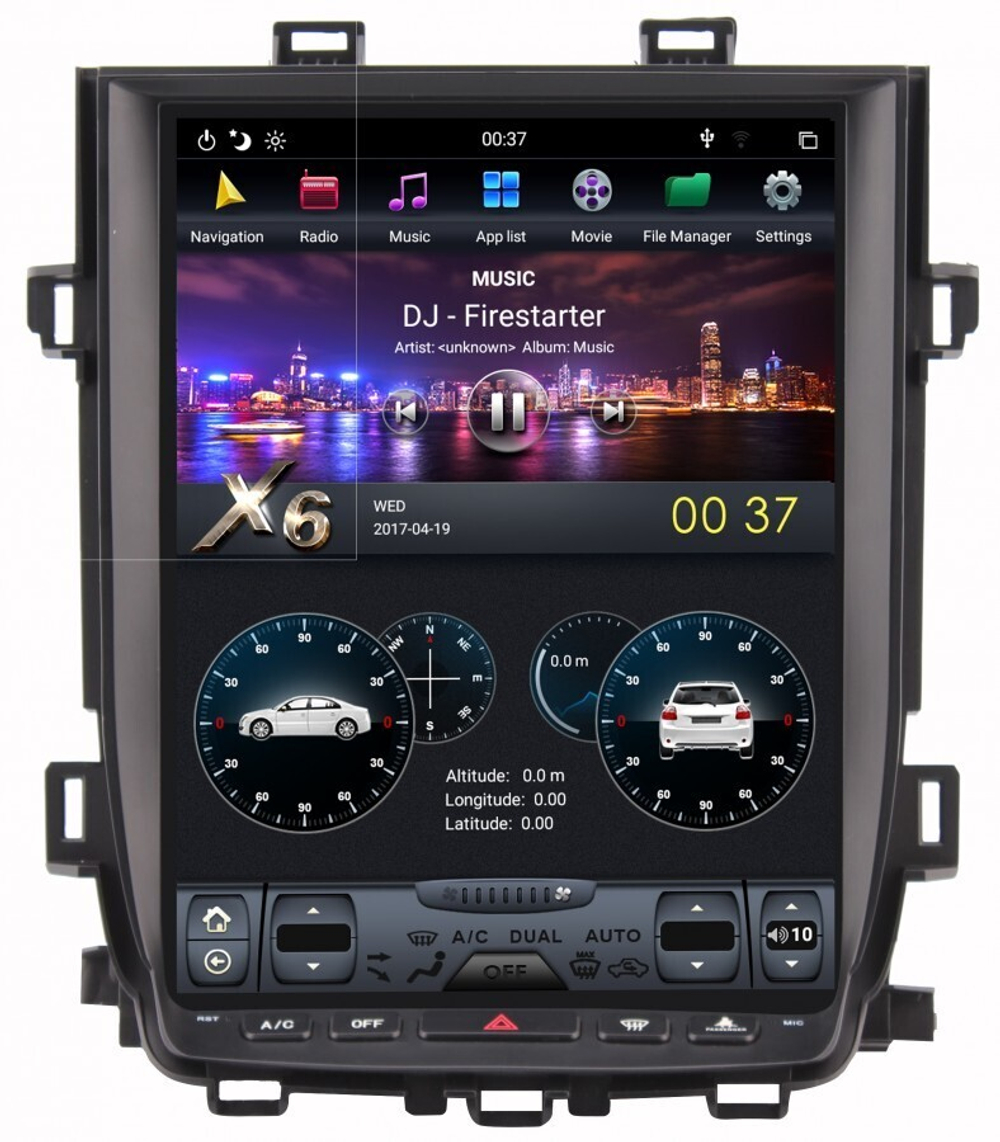 Магнитола для Toyota Alphard H20, Vellfire 2008-2014 (с JBL и 360) - Carmedia ZF-1269H-GE с вертикальным 13" монитором в стиле "Тесла" на Android 11, 8/128Гб, CarPlay, 4G SIM-слот