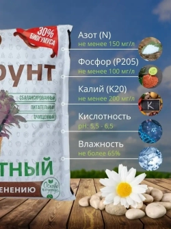 Грунт для цветов комнатных