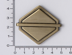 Замок на магнитной кнопке 42*50 Антик