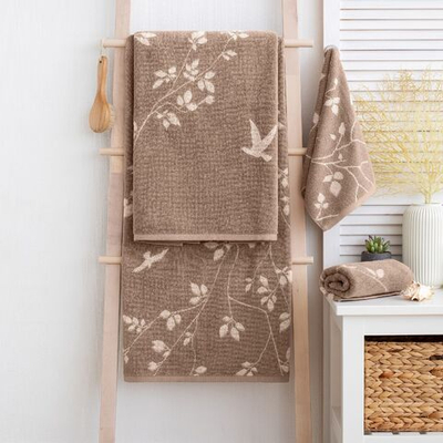 Полотенце "Самойловский Текстиль" Форест Вид 2 Мокко/светло-бежевый