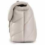 CLASSIC LOVE BAG PUFF MAXI QUILT - creme silver