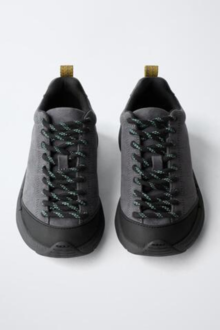 ZARA ТЕХНИЧЕСКИЕ СПОРТИВНЫЕ КРОССОВКИ, СЕРЫЙ