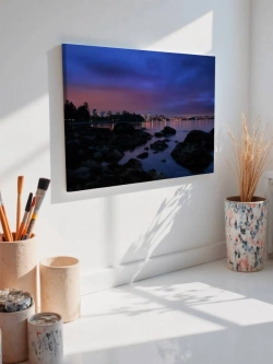 Картина на стену 40 X 50 Ночной морской город